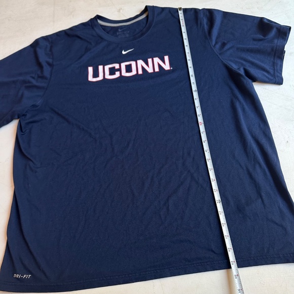 Nike UCONN University of Connecticut Blue Dri Fit Short Sleeve Tee - Picture 2 of 5